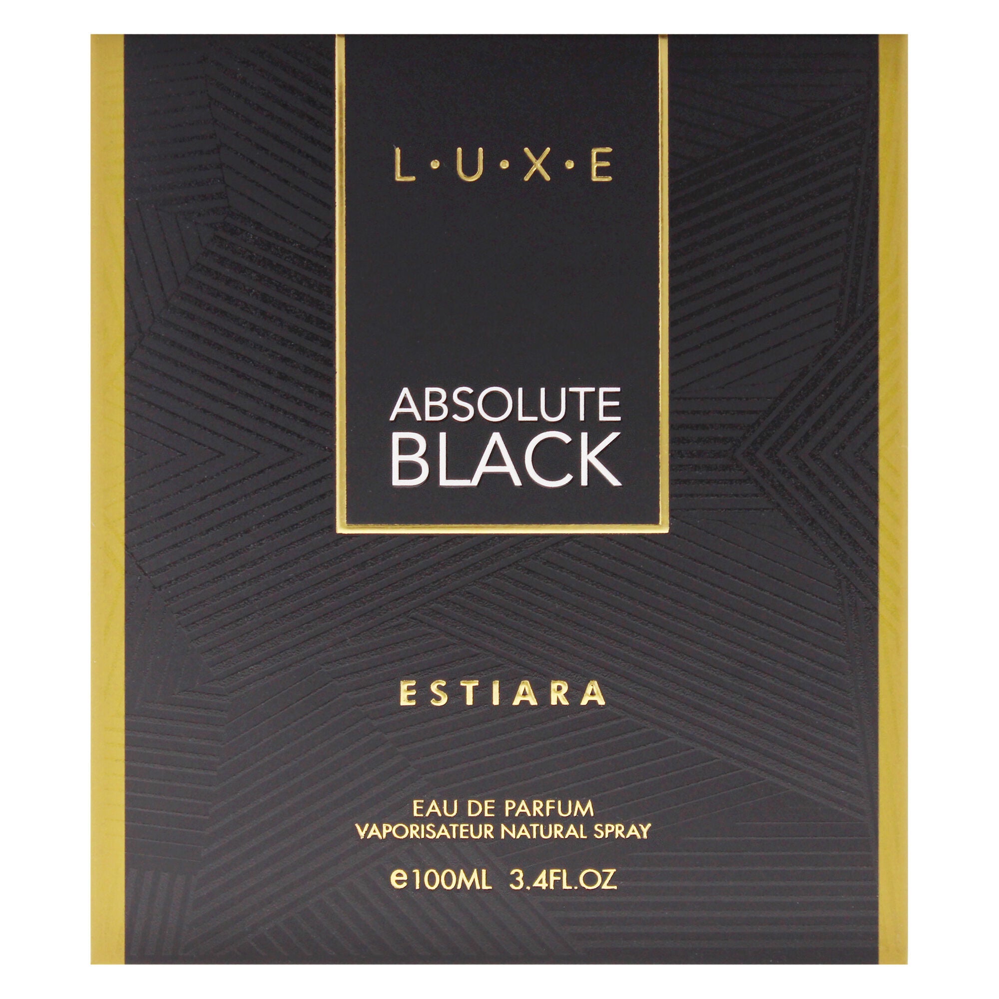 Luxe Absolute Black by Estiara for Men - 3.4 oz EDP Spray, Clear, alternate image number 4