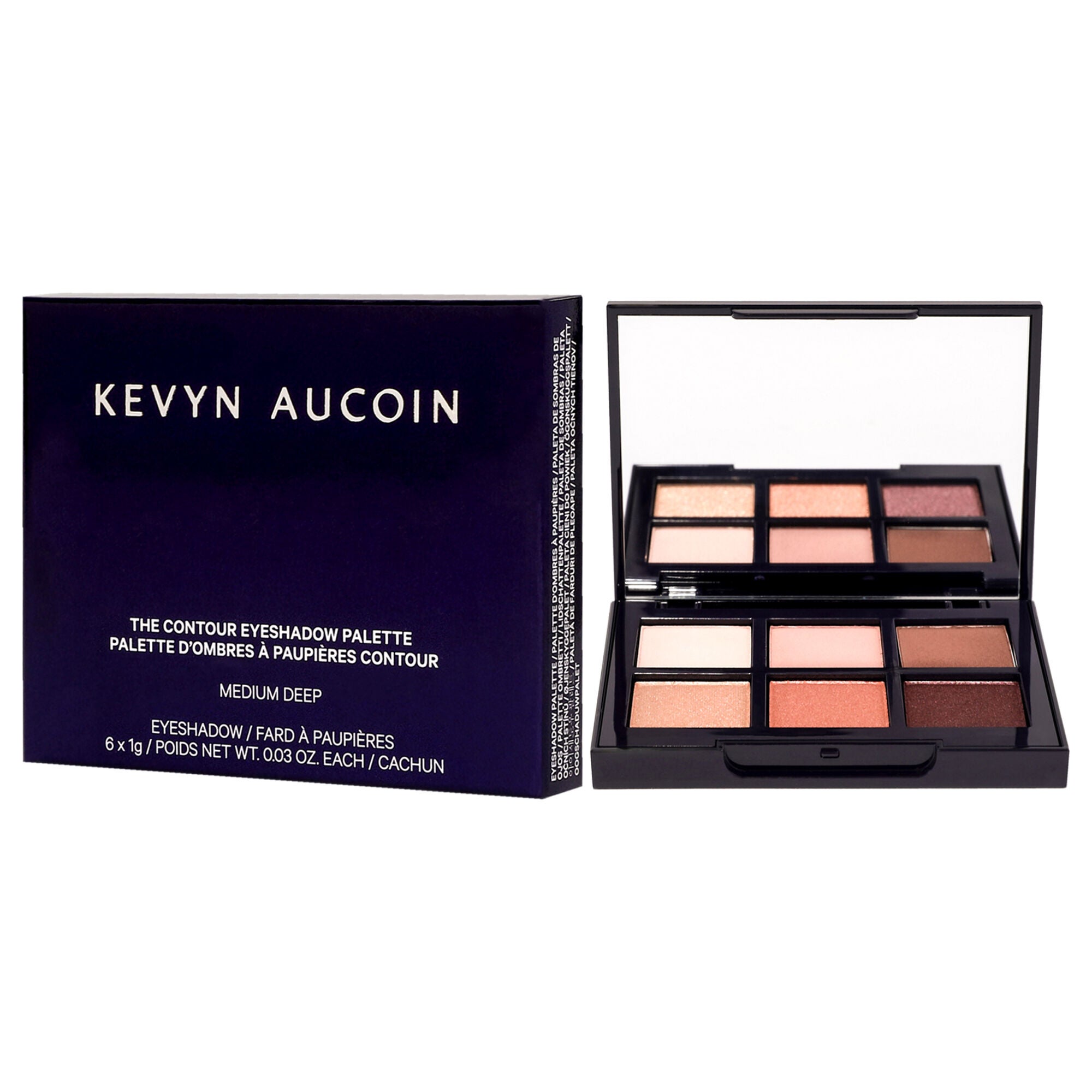 The Contour Eyeshadow Palette - Medium Deep by Kevyn Aucoin for Women - 0.18 oz Eye Shadow, Multi, alternate image number 2