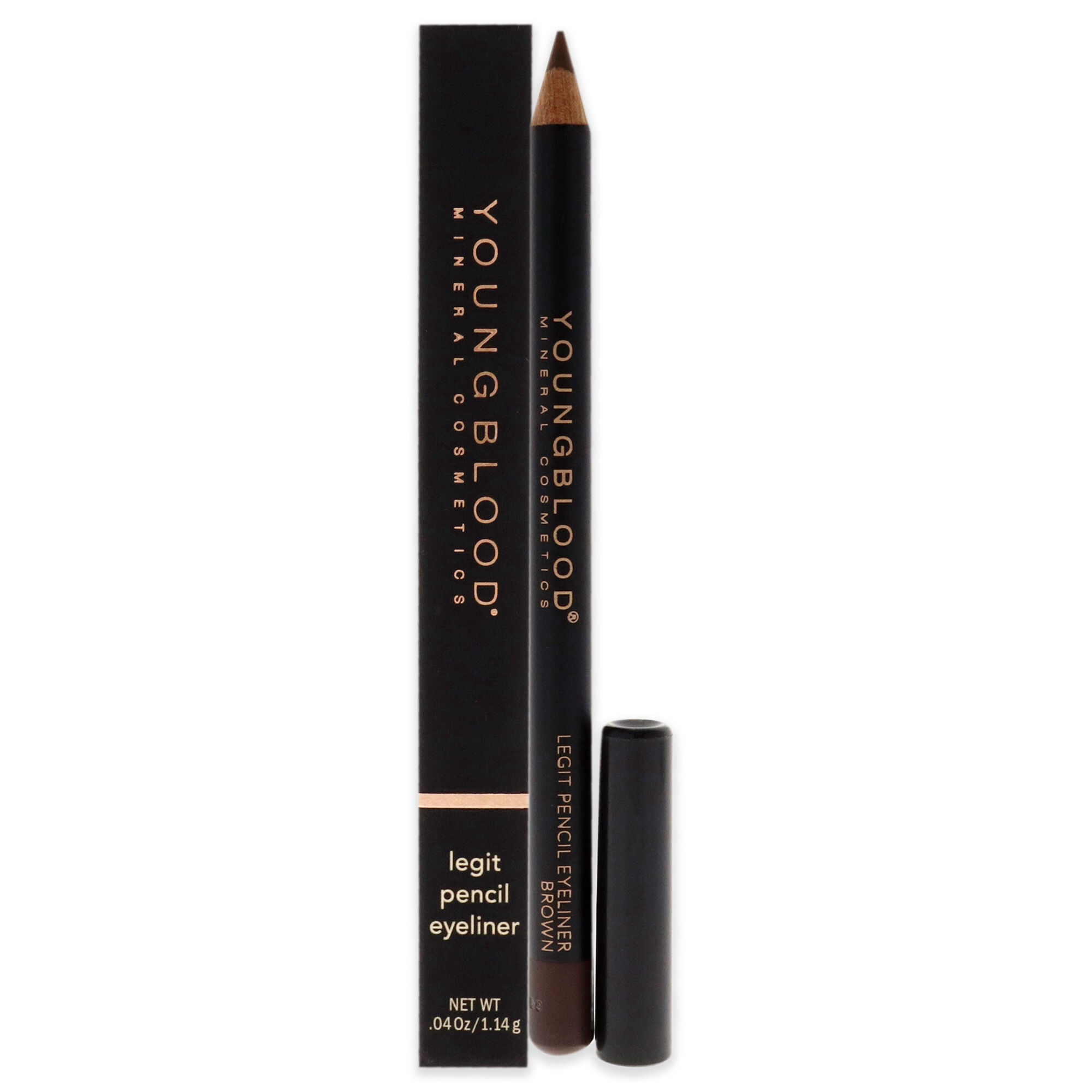 Legit Pencil Eyeliner - Brown by Youngblood for Women - 0.04 oz Eyeliner, See Description, hi-res image number 0