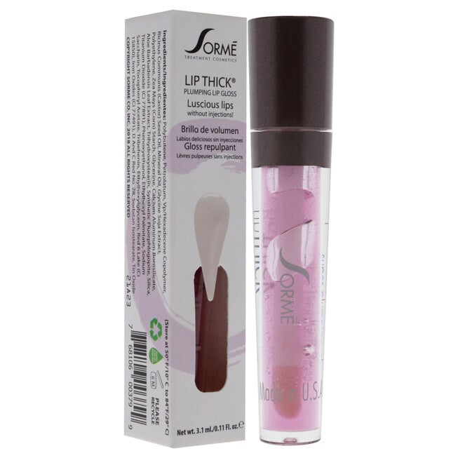 Lip Thick Plumping Lip Gloss - Clear by Sorme Cosmetics for Women - 0.11 oz Lip Gloss, See Description, alternate image number 2