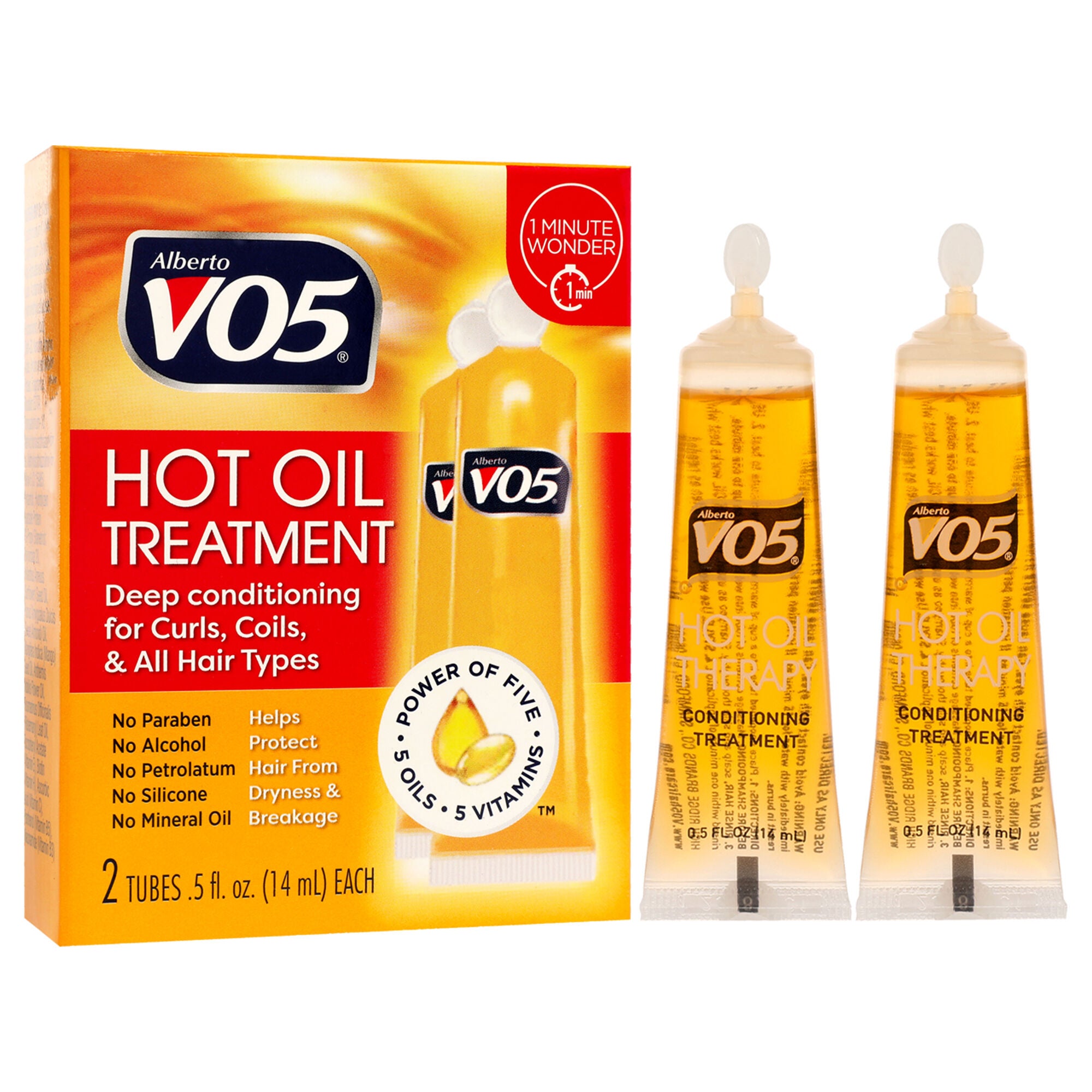 Hot Oil Treatment by Alberto VO5 for Unisex - 2 x 0.5 oz Treatment, See Description, alternate image number 2