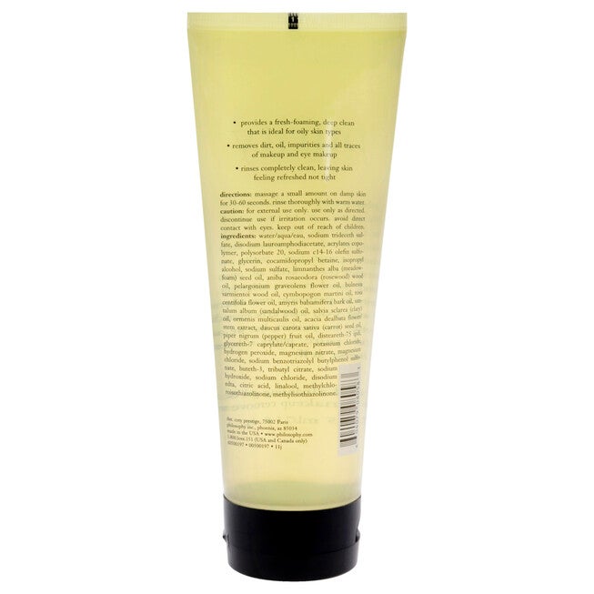Purity Made Simple Foaming Facial Cleansing Gel and Eye Makeup Remover by Philosophy for Women - 7.5 oz Makeup Remover, See Description, alternate image number 1
