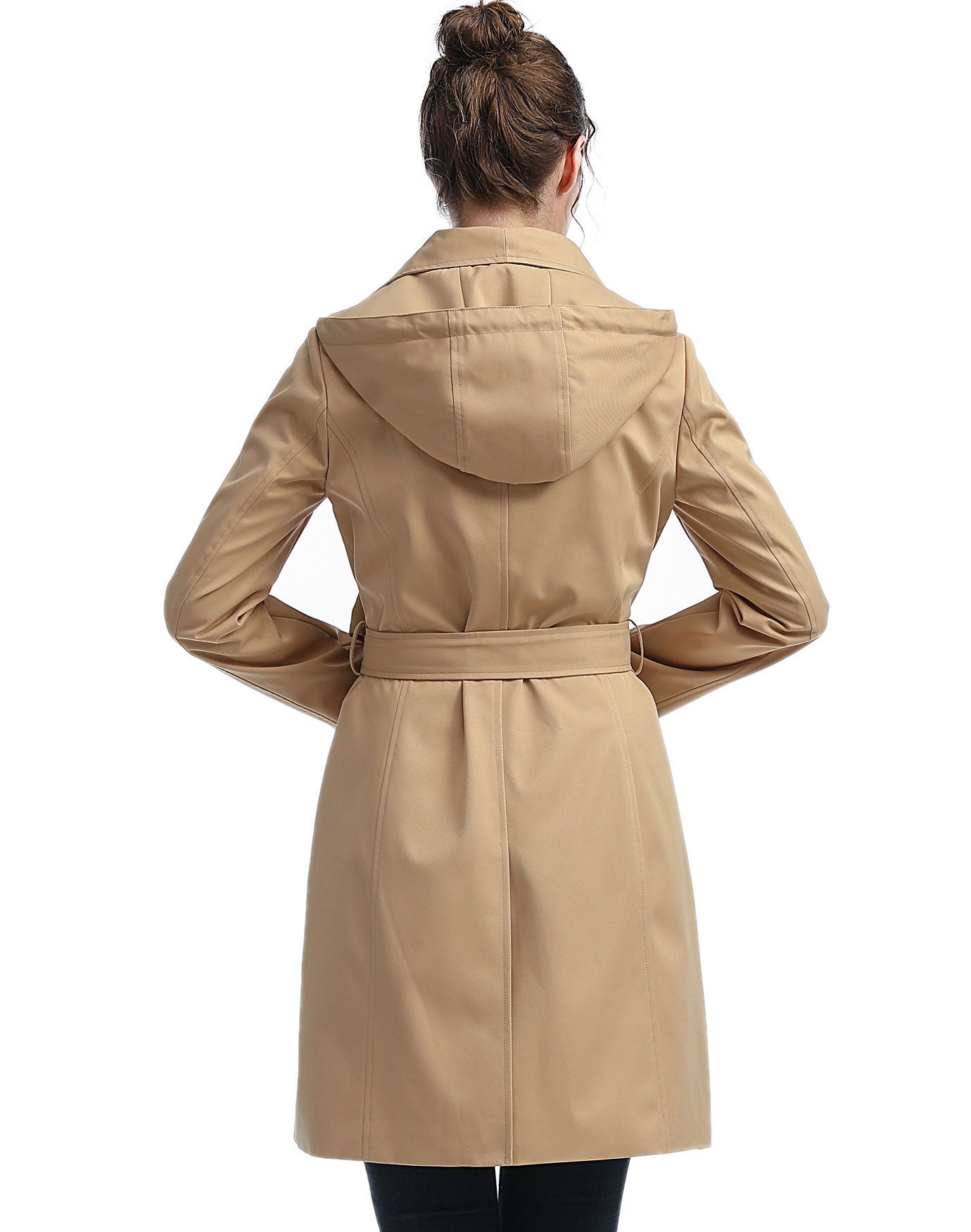 Jessie Waterproof Hooded Trench Coat, , alternate image number 1