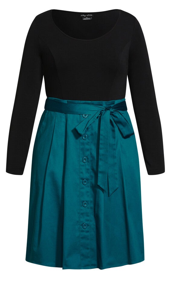Uptown Girl Dress - teal, , alternate image number 1