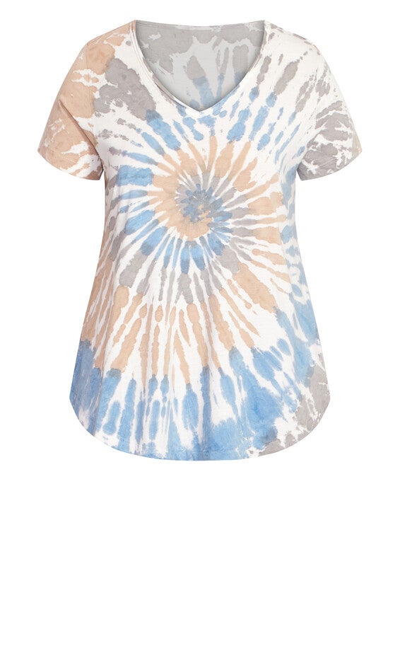 Miya Tie Dye Top - blue, , alternate image number 4