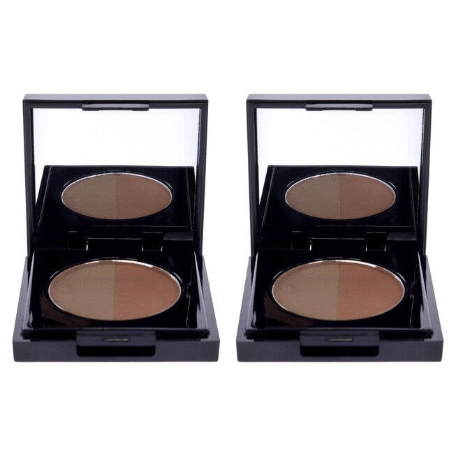Duo Luxury Brow Powder - Warm Brown by Arches and Halos for Women - 0.088 oz Eyebrow - Pack of 2, See Description, alternate image number 4