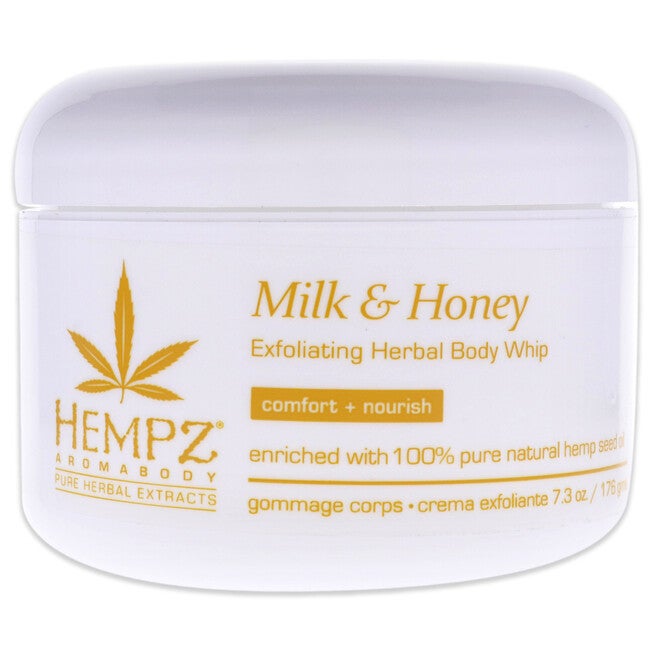 AromaBody Milk and Honey Herbal Body Exfoliating Whip by Hempz for Unisex - 7.3 oz Body Cream, , alternate image number null