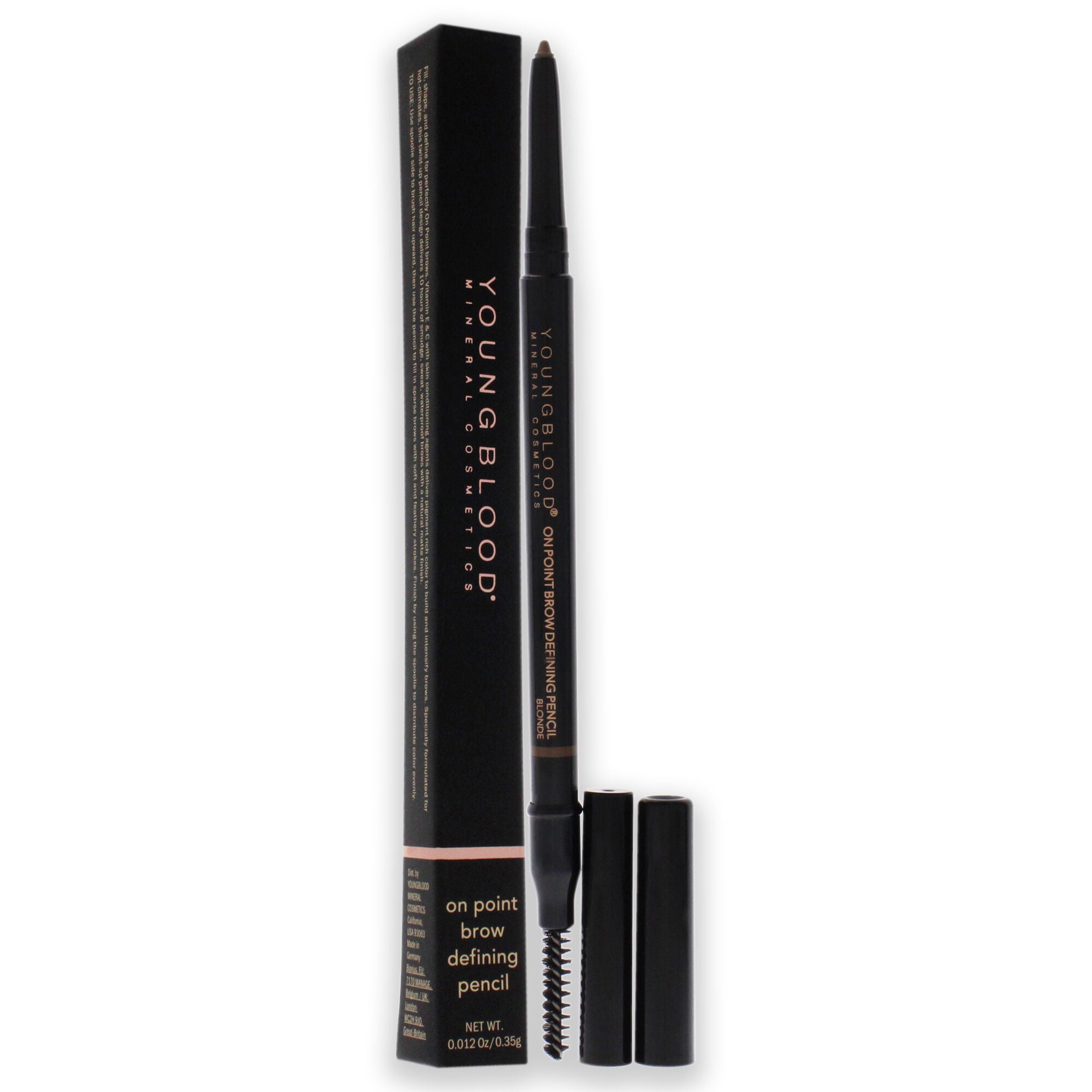 On Point Brow Defining Pencil - Blonde by Youngblood for Women - 0.012 oz Eyebrow Pencil, See Description, alternate image number 2