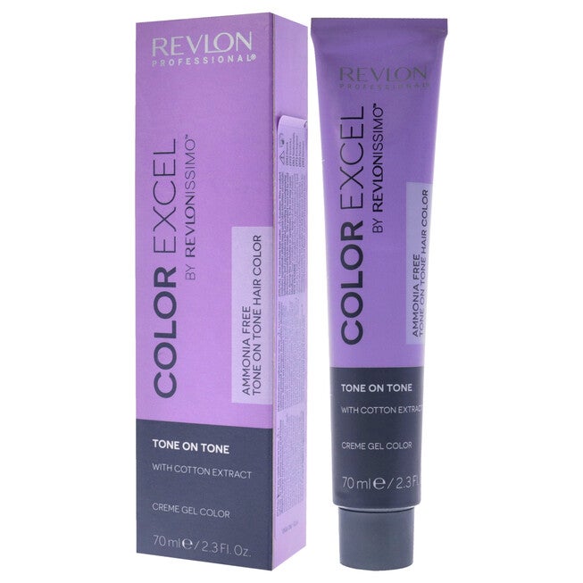 Revlonissimo Color Excel - 5.34 Light Golden Copper Brown by Revlon for Unisex - 2.3 oz Hair Color, , alternate image number 7