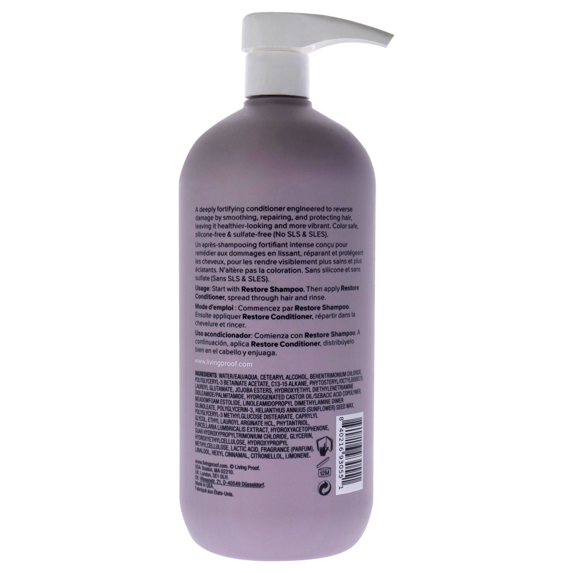 Restore Conditioner by Living Proof for Unisex - 24 oz Conditioner, See Description, alternate image number 1