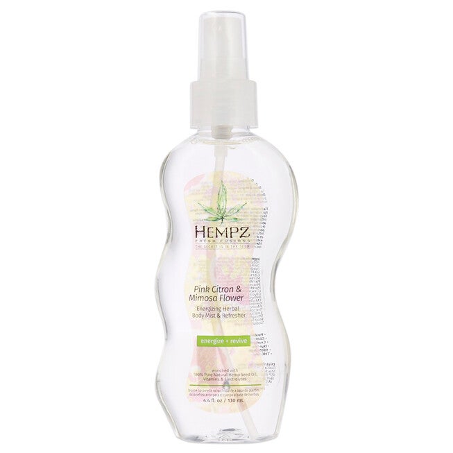 Fresh Fusions Pink Citron and Mimosa Flower Energizing Herbal Body Mist and Refresher by Hempz for Unisex - 4.4 oz Body Mist, See Description, hi-res image number 0