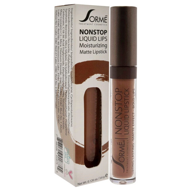Nonstop Moisturizing Matte Liquid Lipstick - 271 Ribbon by Sorme Cosmetics for Women - 0.126 oz Lipstick, See Description, alternate image number 2