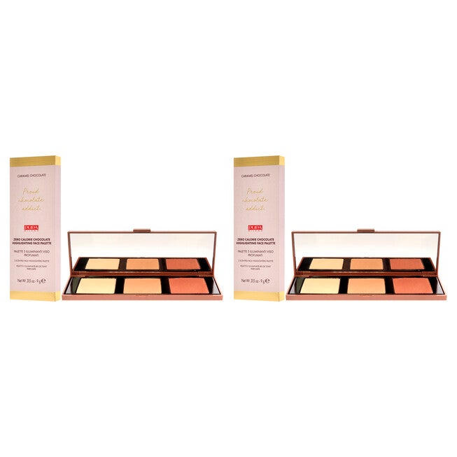 Zero Calorie Chocolate Highlighter Palette - 002 Caramel Chocolate by Pupa Milano for Women - 0.315 oz Highlighter - Pack of 2, See Description, alternate image number 3