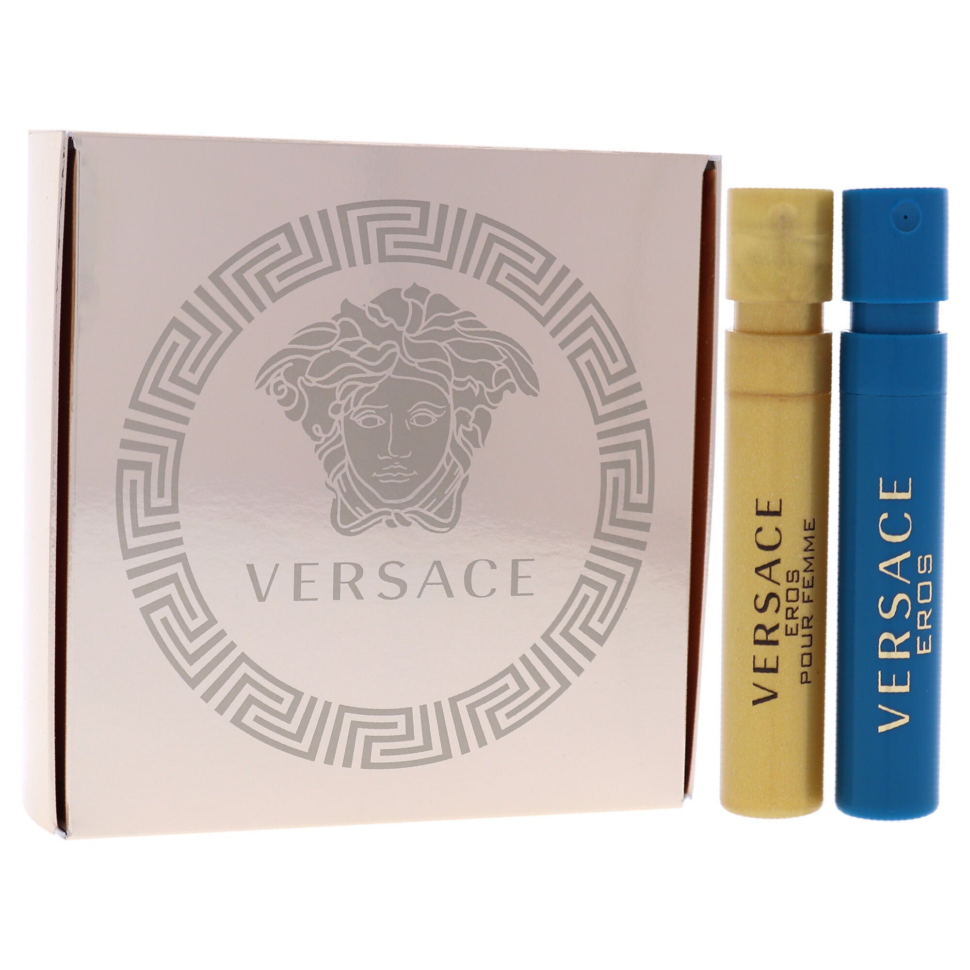 Versace Eros by Versace for Unisex - 2 Pc Mini Gift Set 1ml Pour Femme EDP Spray, 1ml Pour Homme EDT Spray, , alternate image number 7