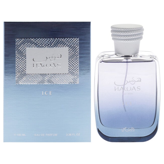 Hawas Ice by Rasasi for Men - 3.38 oz EDP Spray, See Description, hi-res image number 0