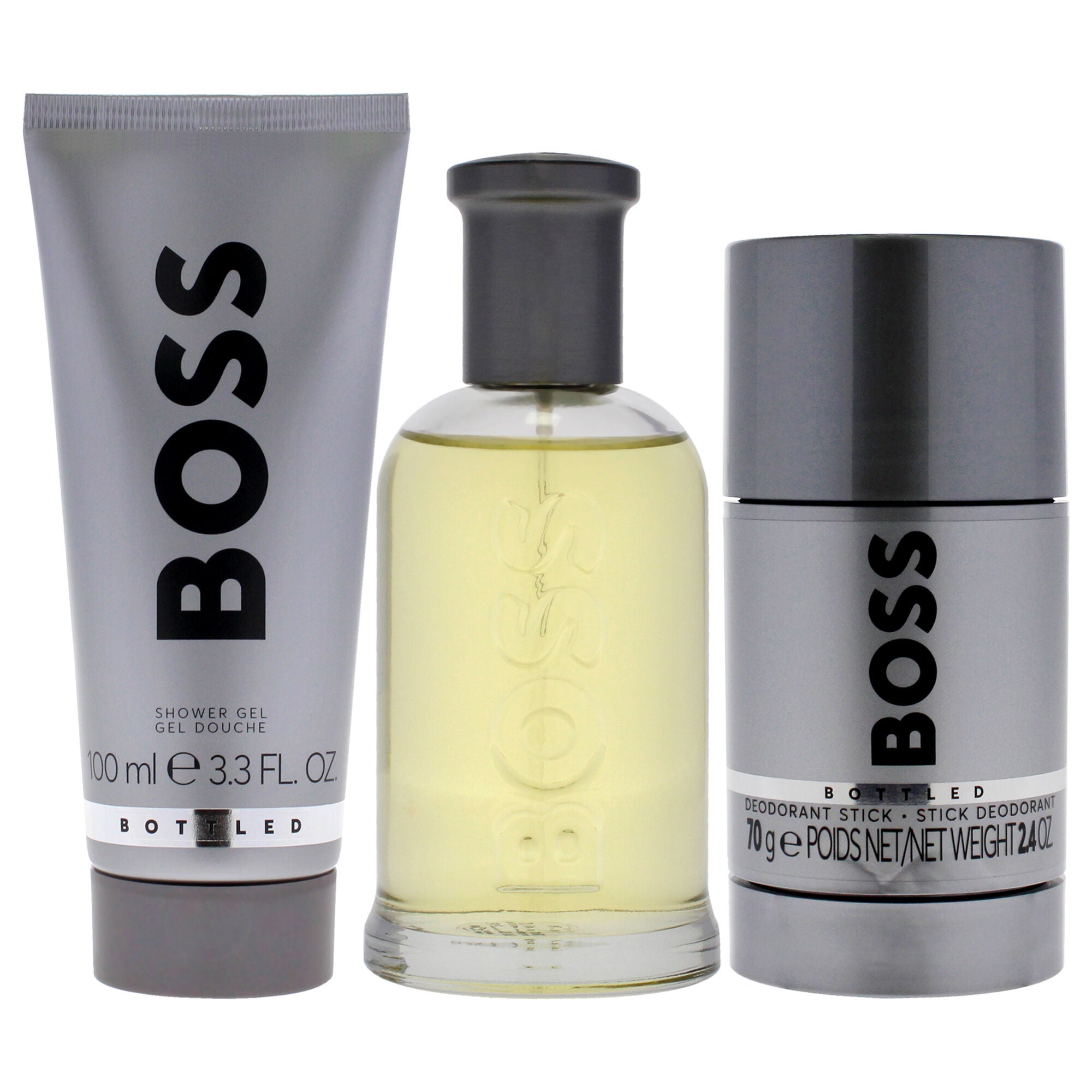 Boss No. 6 by Hugo Boss for Men - 3 Pc Gift Set 3.3oz EDT Spray, 3.3oz Shower Gel, 2.4oz Deodorant Stick, Clear, alternate image number 1