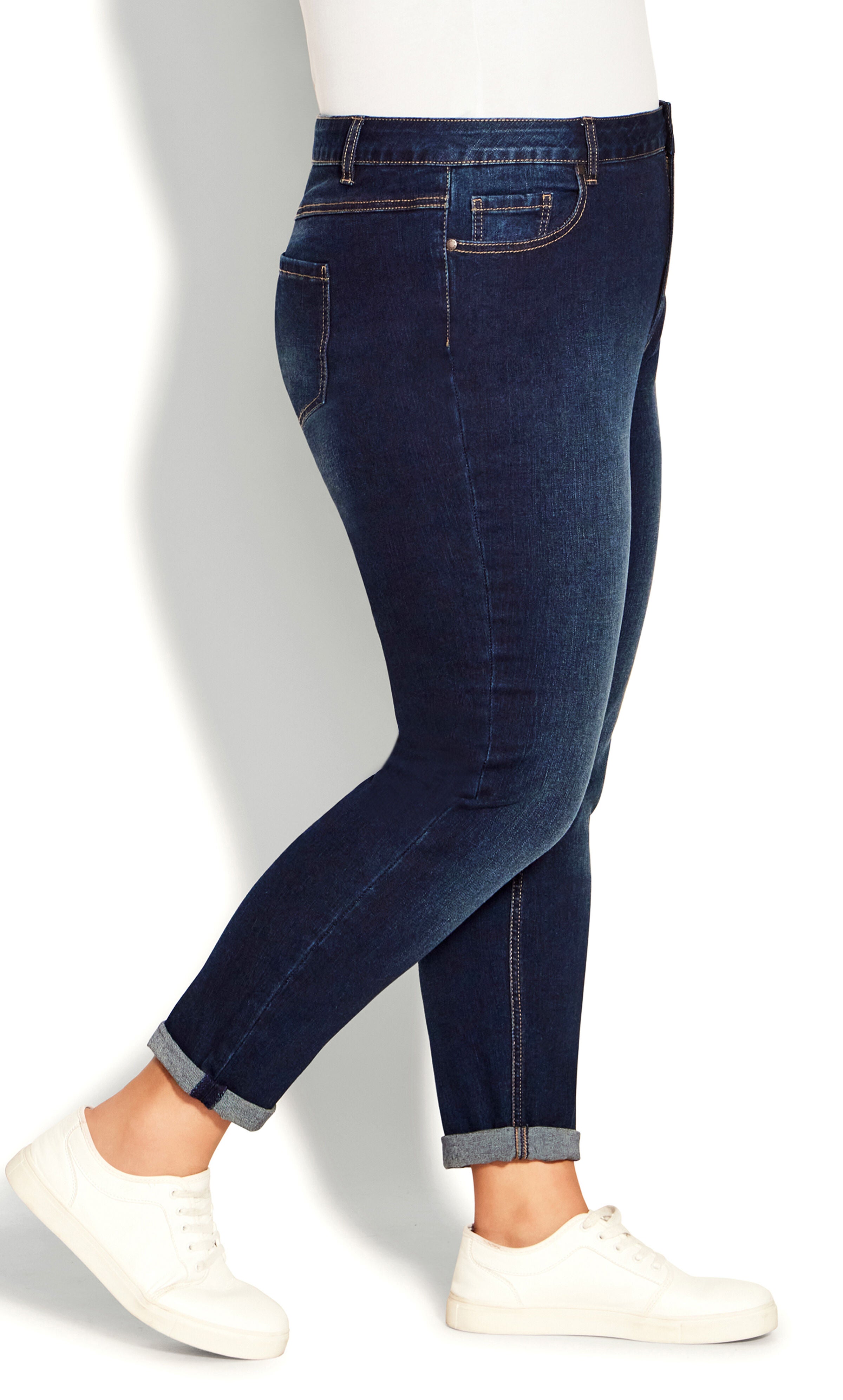 Stretch Girlfriend Jean Dark Wash - tall, , alternate image number 4