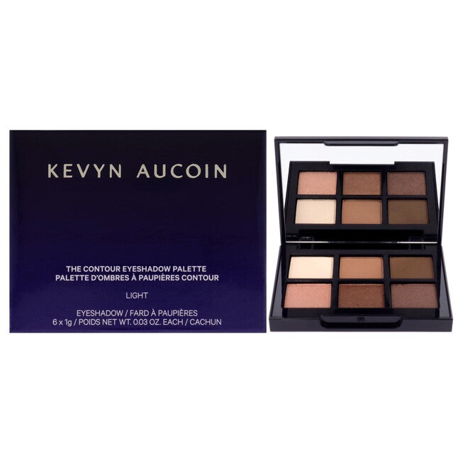 The Contour Eyeshadow Palette - Light by Kevyn Aucoin for Women - 0.18 oz Eye Shadow, See Description, hi-res image number 0