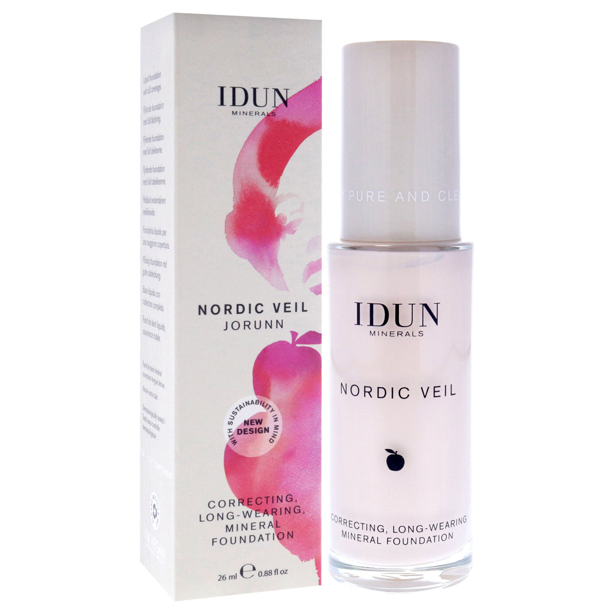 Nordic Veil Foundation - 301 Jorunn by Idun Minerals for Women - 0.88 oz Foundation, See Description, alternate image number 1