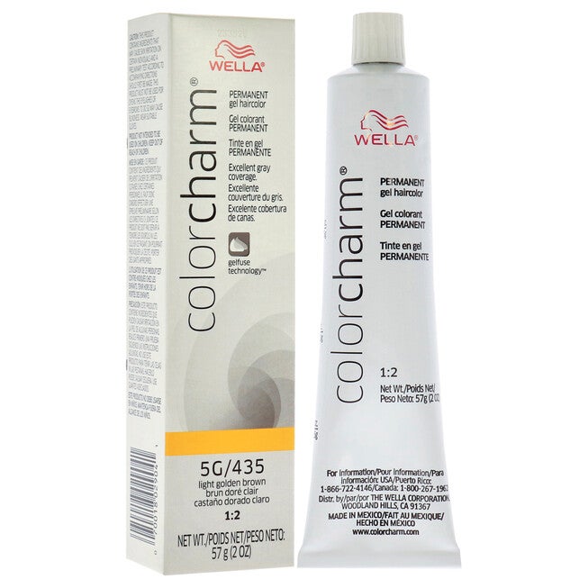 Color Charm Permanent Hair Color Gel - 435 5G Light Golden Brown by Wella for Unisex -2 oz Hair Color, , alternate image number 6