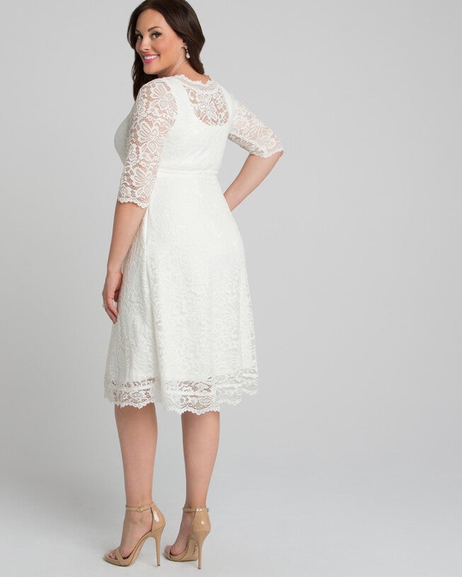 Pretty in Lace Wedding Dress, Ivory, alternate image number null