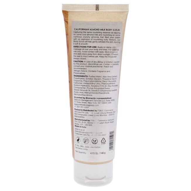 Wanderlust Body Scrub - Californian Almond Milk by Nykaa Naturals for Women - 4.93 oz Scrub, , alternate image number 3