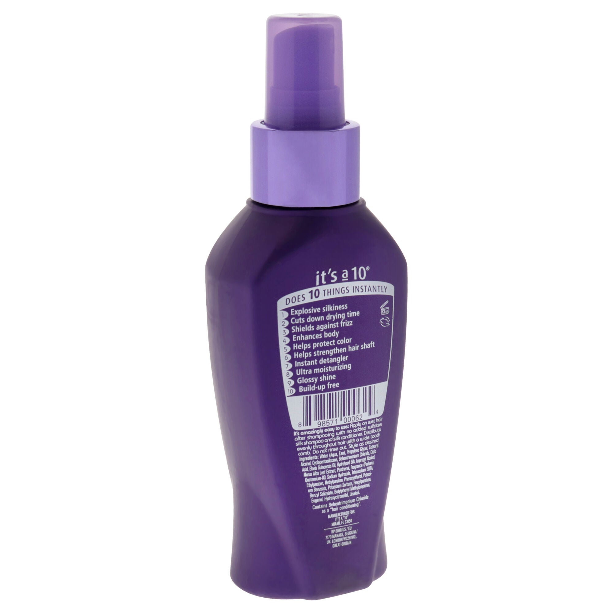 Silk Express Miracle Silk Leave-In by Its A 10 for Unisex - 4 oz Conditioner, See Description, alternate image number 1