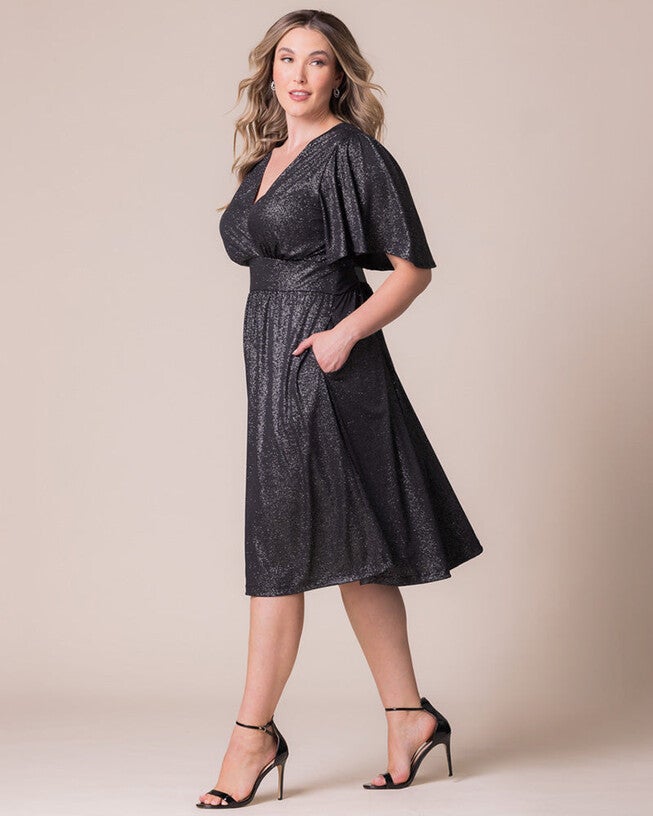 Crystal Cove Cocktail Dress, Silver Starlight, alternate image number 1