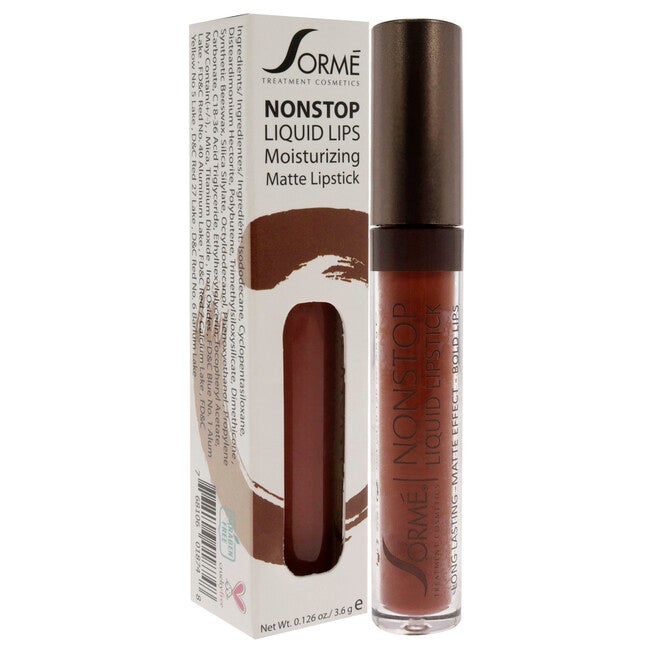 Nonstop Moisturizing Matte Liquid Lipstick - 270 Delight by Sorme Cosmetics for Women - 0.126 oz Lipstick, See Description, alternate image number 2