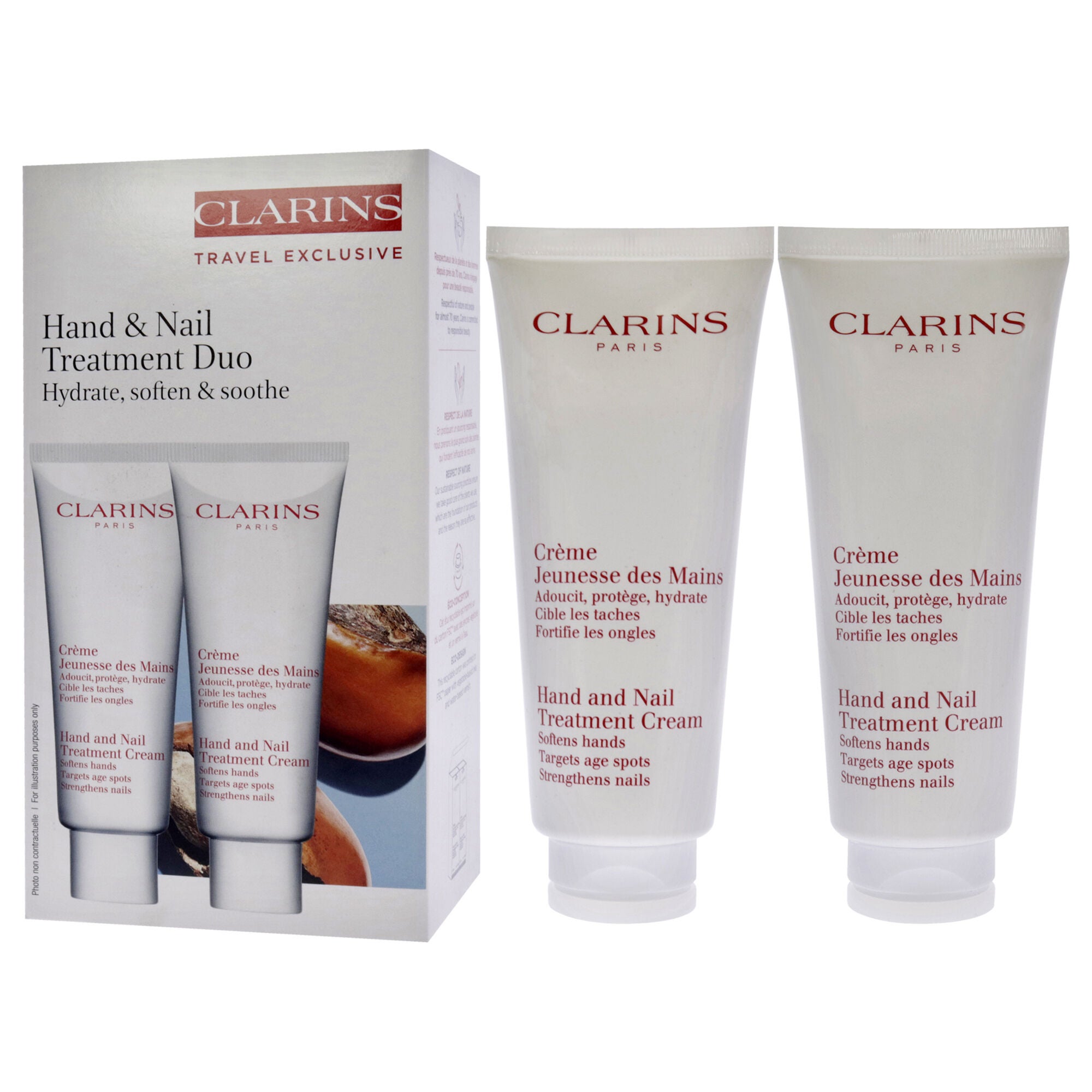 Hand and Nail Treatment Cream Duo by Clarins for Unisex - 2 x 3.4 oz Cream, See Description, alternate image number 3