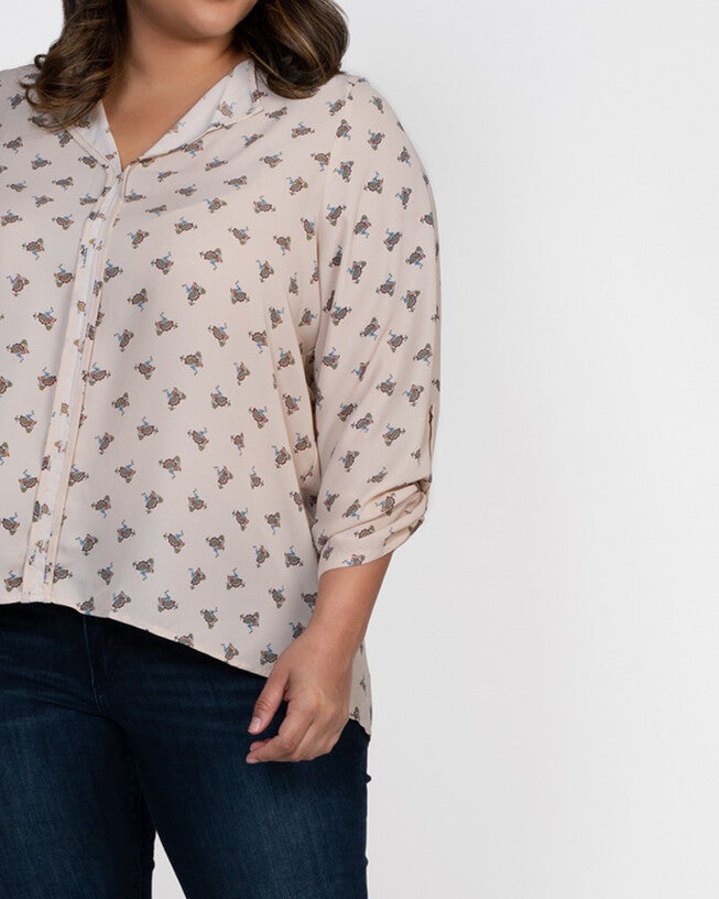 Cristy Pleat Back Blouse, , alternate image number null