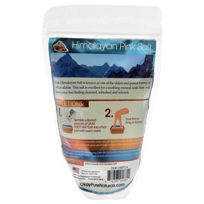 Detox Himalayan Pink Salt by Okay for Unisex - 16 oz Bath Salt, See Description, alternate image number 2