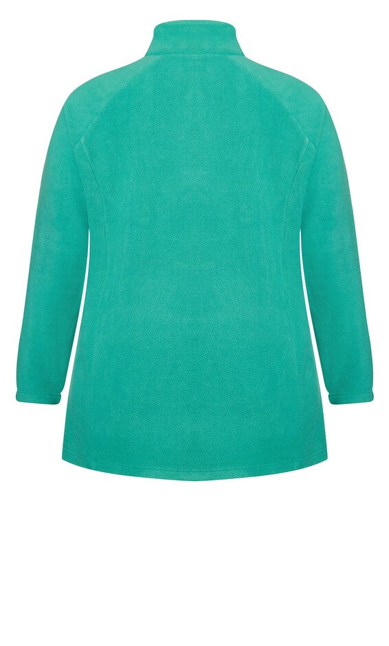 Polar Fleece Pocket Tunic - jade, , alternate image number 6