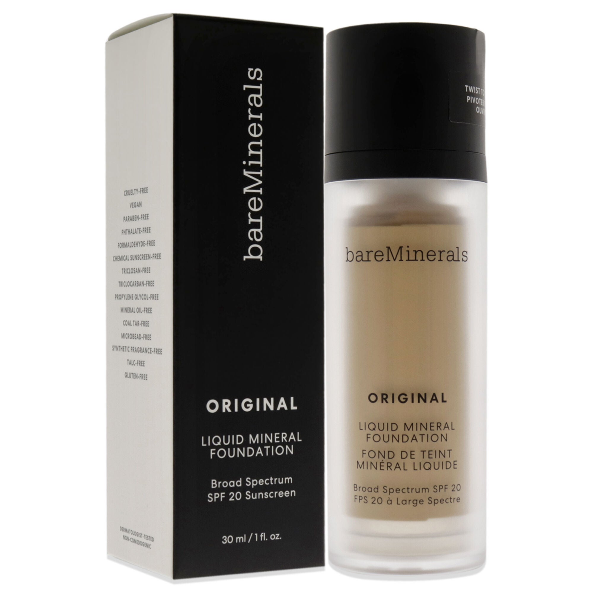 Original Liquid Mineral Foundation SPF 20 - 15 Neutral Medium by bareMinerals for Women - 1 oz Foundation, See Description, alternate image number 2