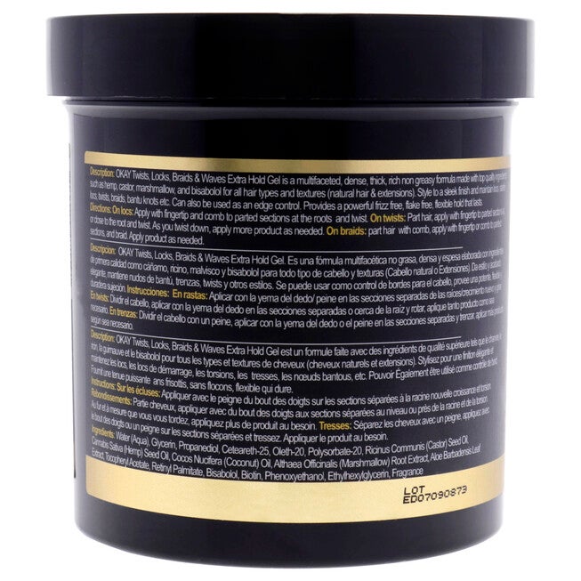 Twist and Lock Gel - Restore and Fortify-Extra Hold by Okay for Unisex - 16 oz Gel, See Description, alternate image number 2