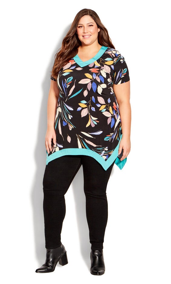 Colette Print Tunic - black, , alternate image number 1