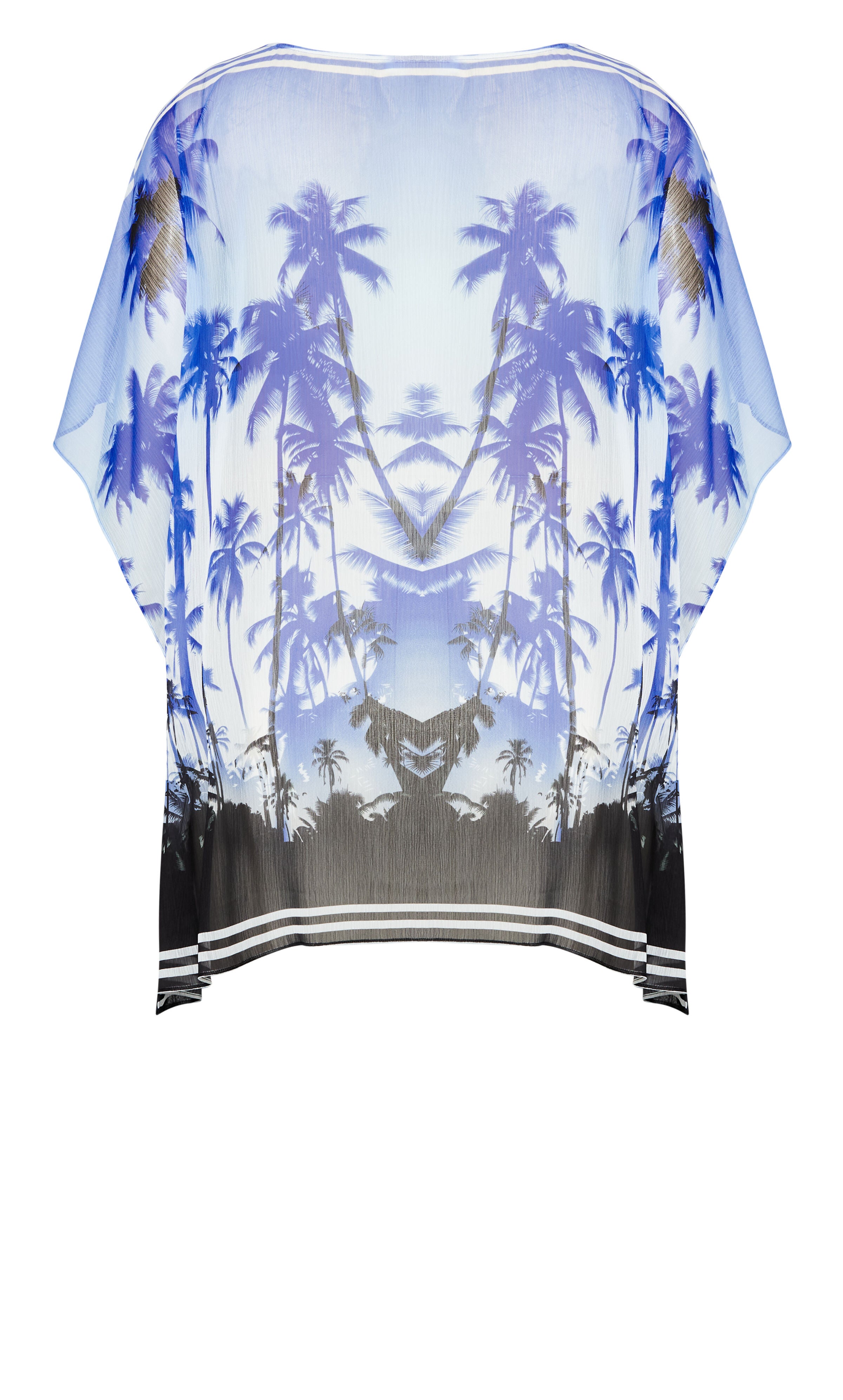 Watercolor Poncho - lavender, , alternate image number 5