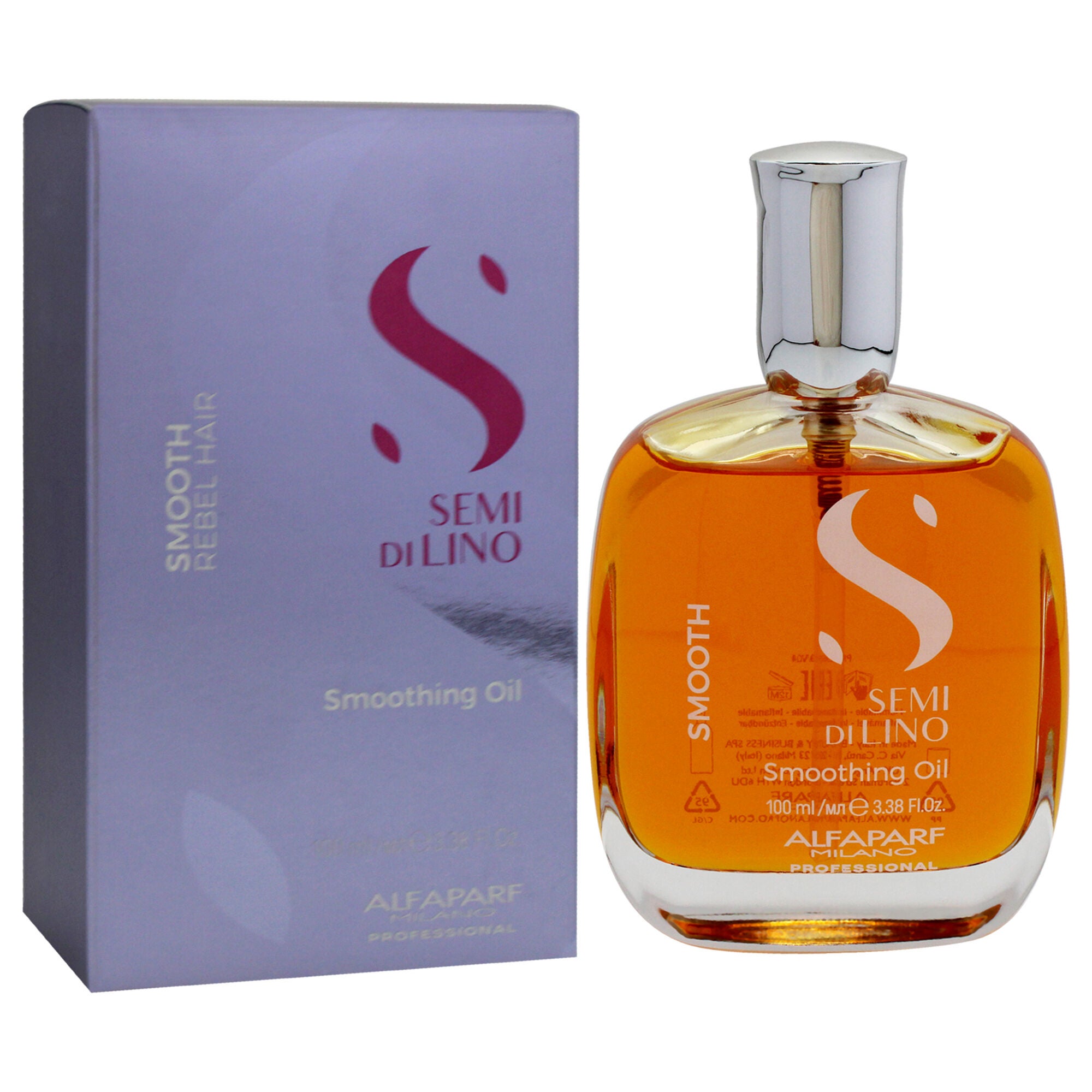 Semi Di Lino Smooth Smoothing Oil by Alfaparf Milano for Unisex - 3.38 oz Oil, See Description, alternate image number 2