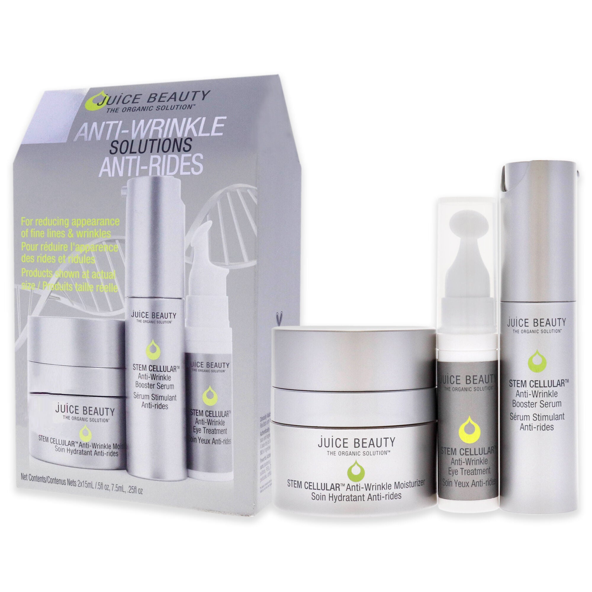 Stem Cellular Anti-Wrinkle Solutions Kit by Juice Beauty for Women - 3 Pc, See Description, alternate image number 3