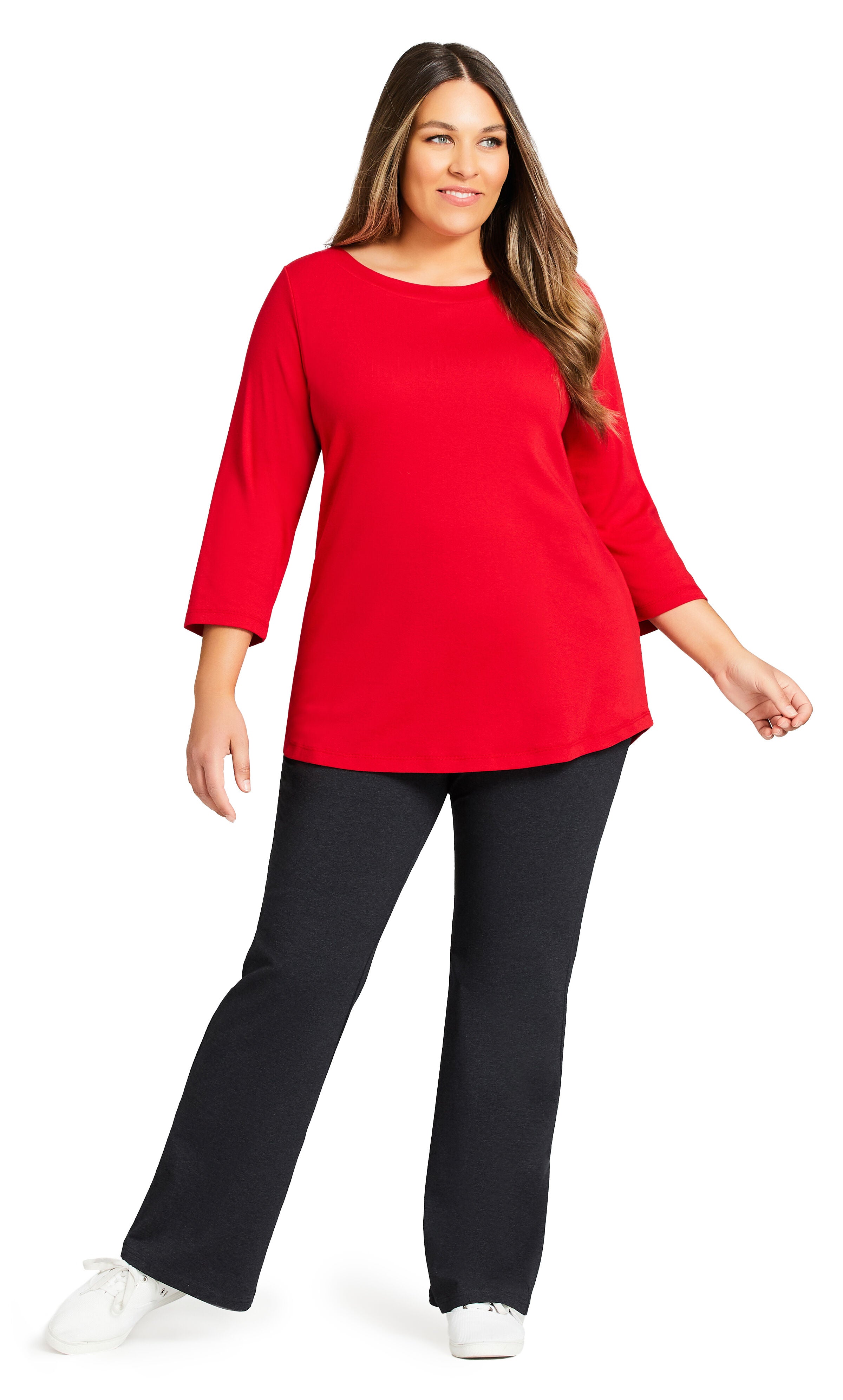 Pima Bootleg Legging Charcoal - average, Grey, hi-res image number 0