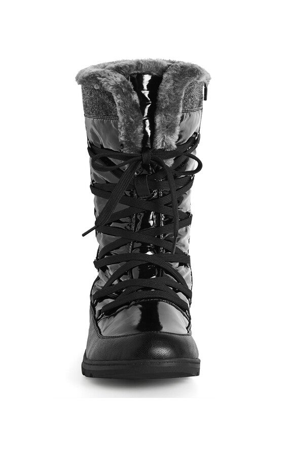 WIDE FIT Jen Cold Weather Boot - black, , alternate image number 4