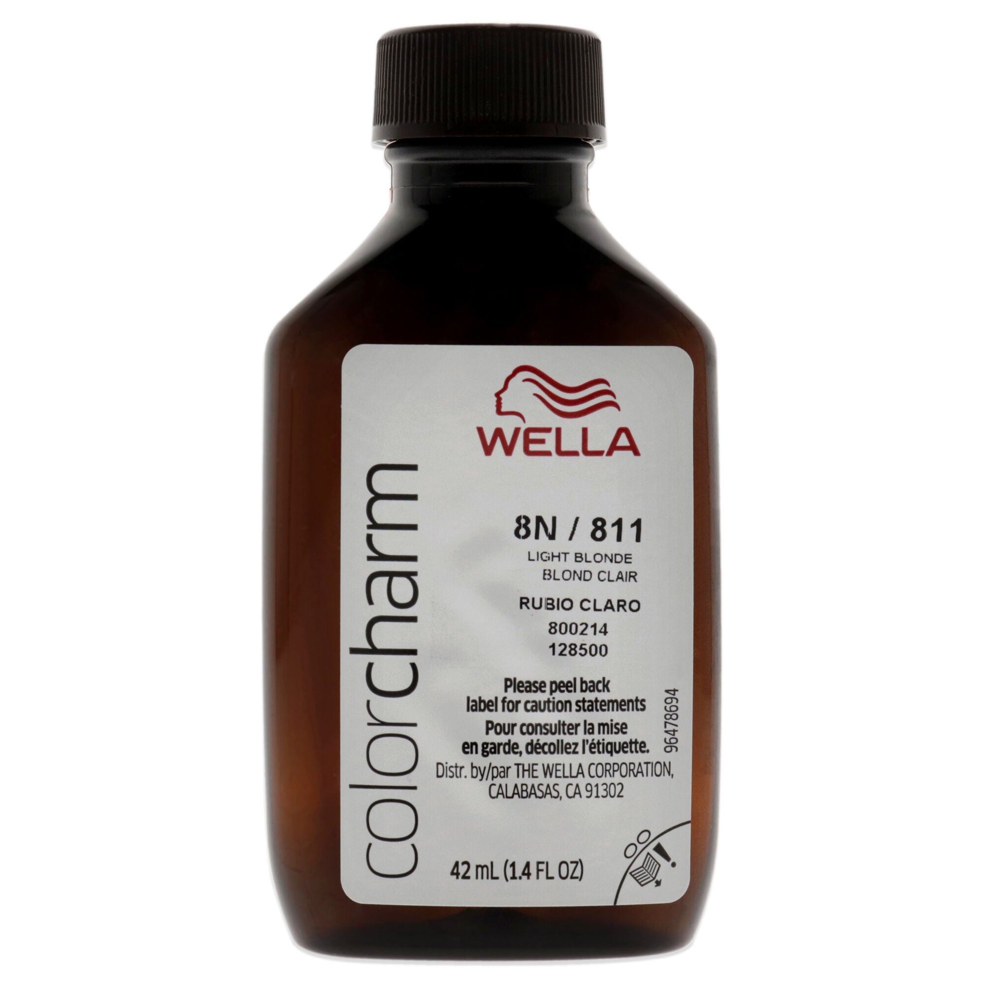 Color Charm Permanent Liquid Hair Color - 811 8N Light Blonde by Wella for Unisex - 1.42 oz Hair Color, See Description, alternate image number 4