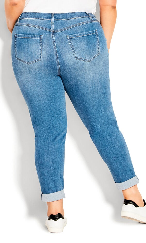 Girlfriend Stretch Jean Light Wash - petite, , alternate image number 3