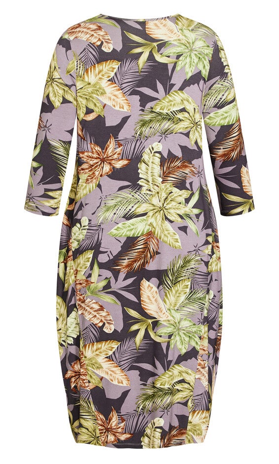 Karina Knit Print Dress - amethyst, , alternate image number null
