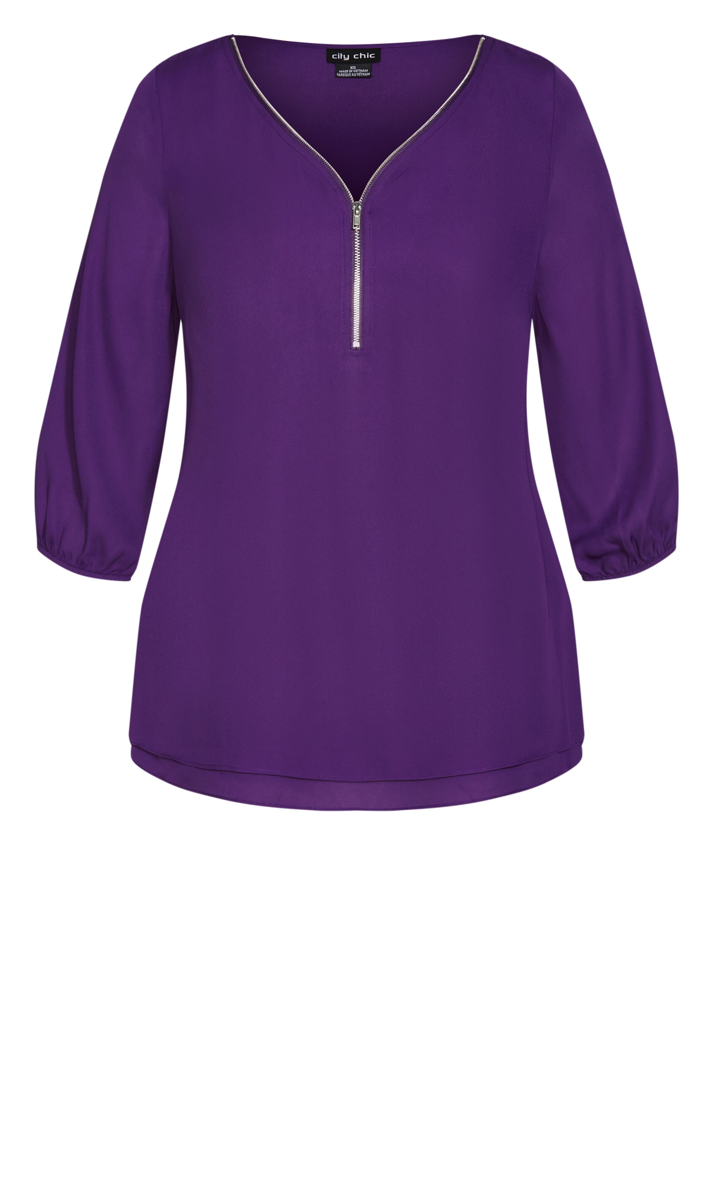 Sexy Fling Elbow Sleeve Top - petunia, , alternate image number 4