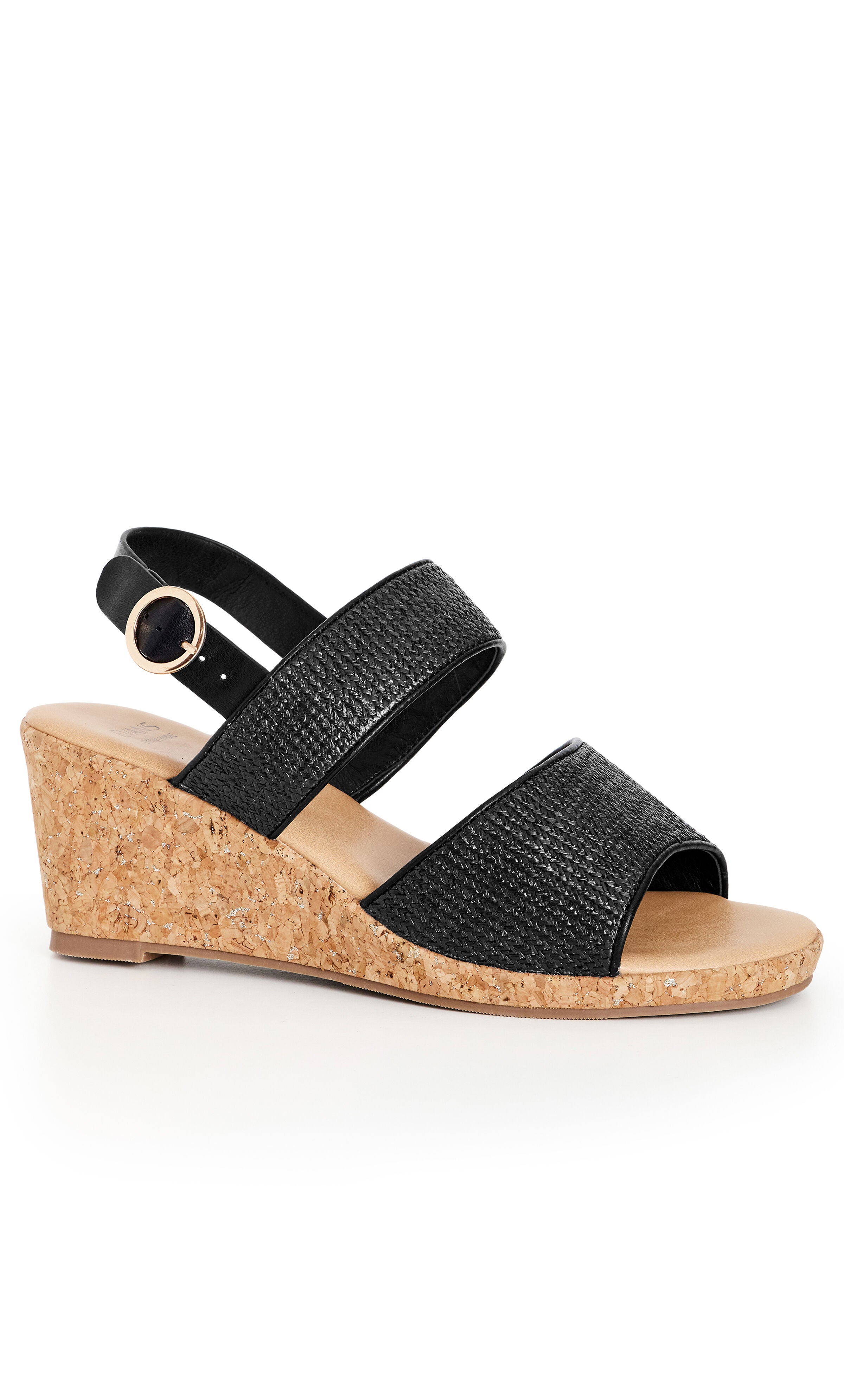 WIDE FIT Milly Wedge - black, Black, hi-res image number 0
