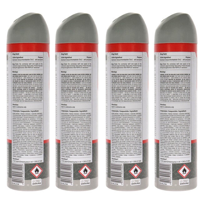 48 Hours Elements Antibac Antiperspirant Deodorant - Shine Silver by Above for Men - 3.17 oz Deodorant Spray - Pack of 4, See Description, alternate image number 4