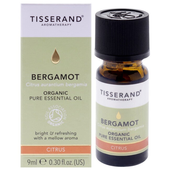 Organic Pure Essential Oil - Bergamot by Tisserand for Unisex - 0.30 oz Oil, See Description, hi-res image number 0