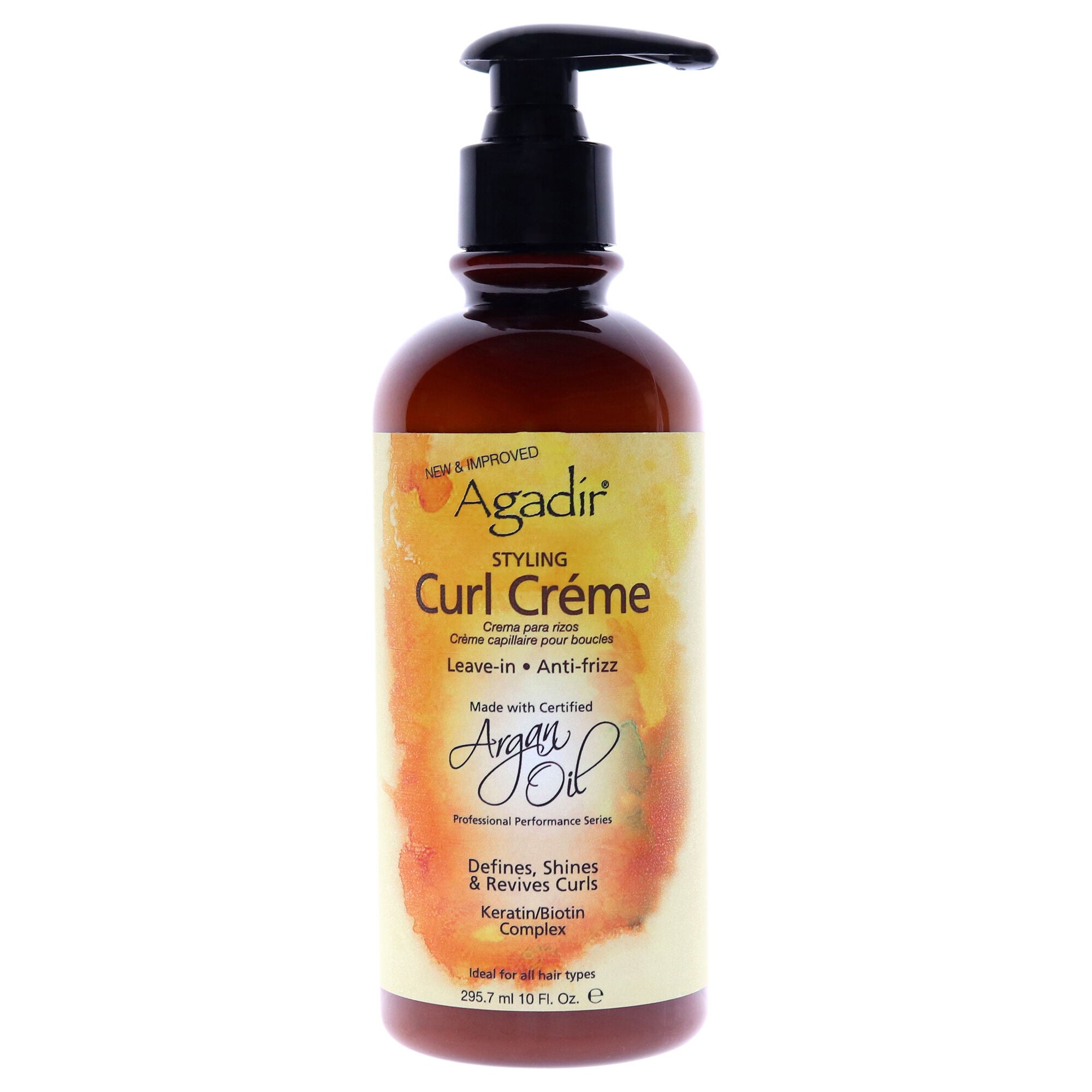 Argan Oil Styling Curl Creme by Agadir for Unisex - 10 oz Cream, See Description, hi-res image number 0