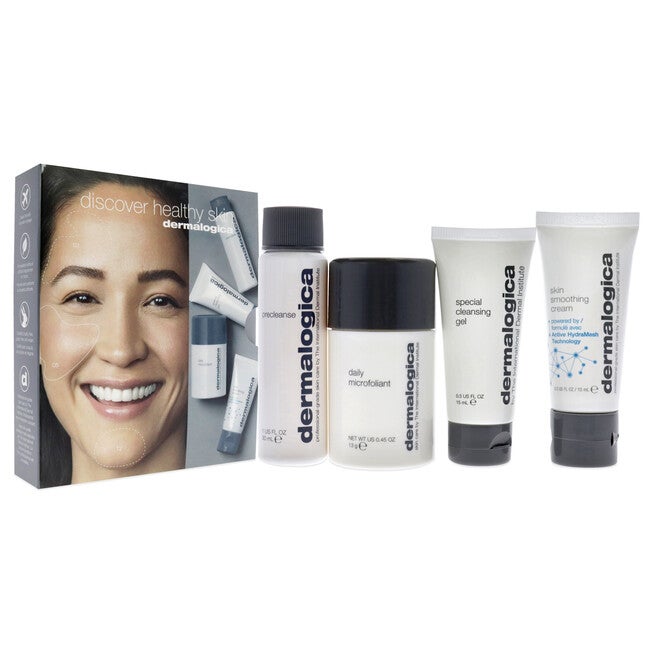 Discover Healthy Skin Kit by Dermalogica - 4 Pc 1oz Precleanse, 0.5oz Special Cleansing Gel, 0.45oz Daily Microfoliant, 0.5oz Skin Smoothing Cream, See Description, alternate image number 2